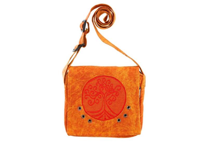 KUNST UND MAGIE Schultertasche Schultertasche Hippie Umhängetasche Handtasche Tasche Crossbag Unisex von KUNST UND MAGIE