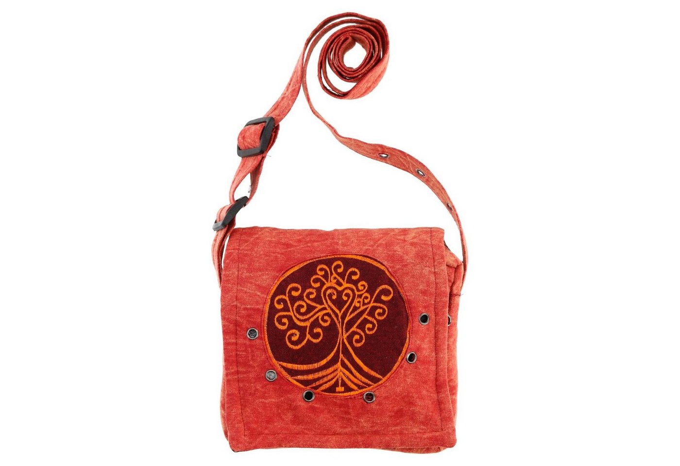 KUNST UND MAGIE Schultertasche Schultertasche Hippie Umhängetasche Handtasche Tasche Crossbag Unisex von KUNST UND MAGIE