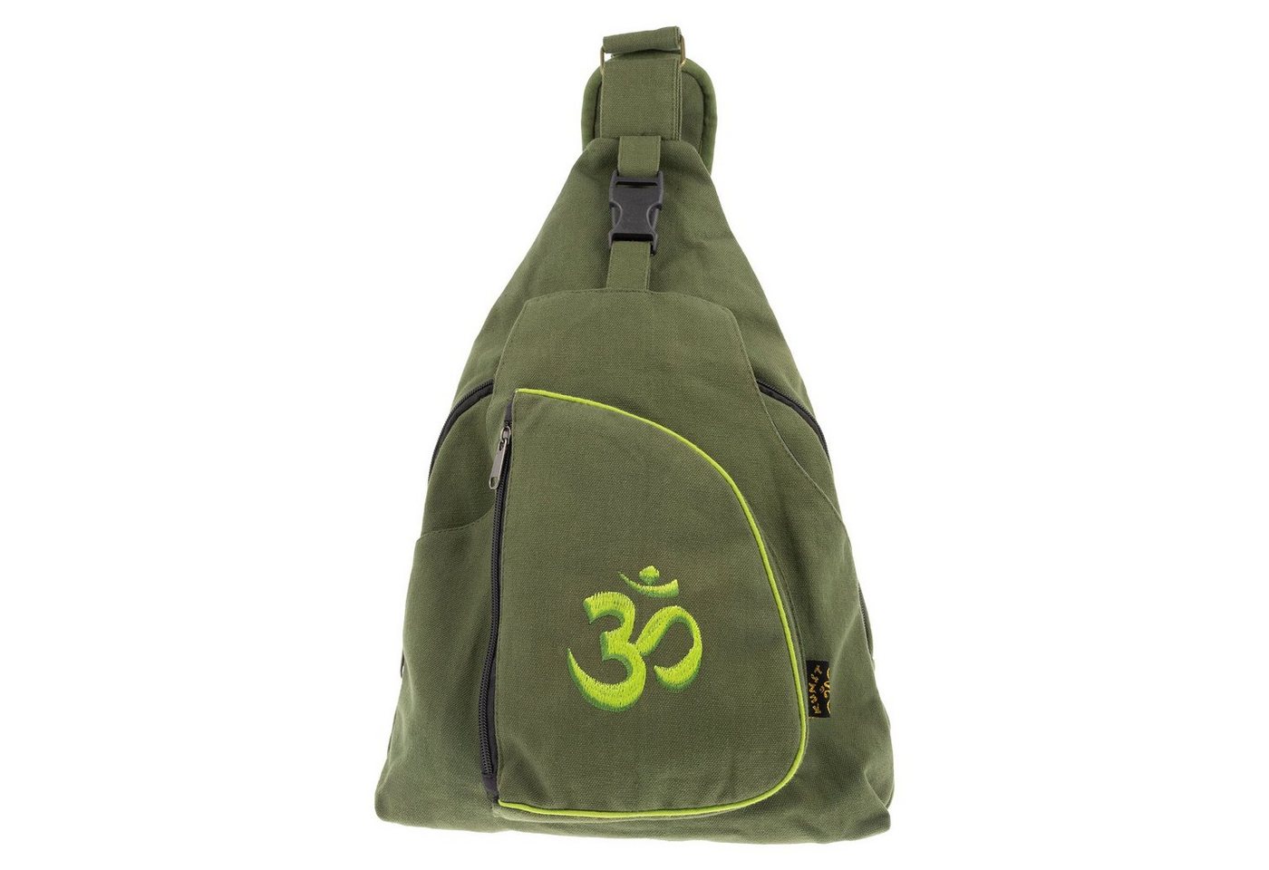 KUNST UND MAGIE Schultertasche Sling Bag Hippie Bodybag Schultertasche OM Symbol Rucksack L von KUNST UND MAGIE