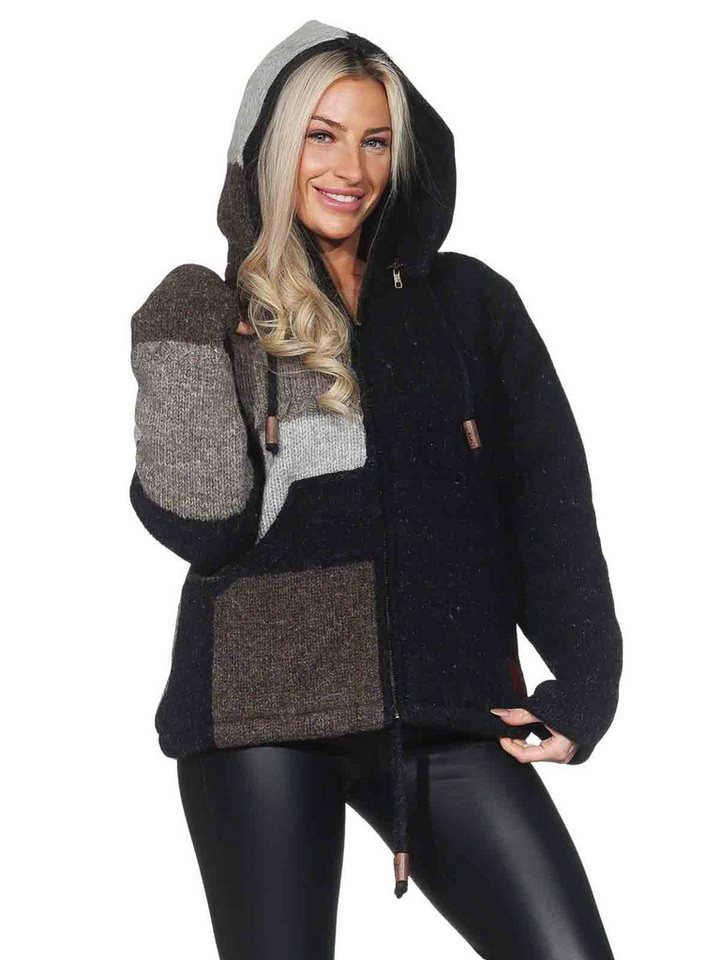 KUNST UND MAGIE Strickjacke Unisex Strickjacke Schurwolle Nordisch Winterjacke Wolljacke Cardigan von KUNST UND MAGIE