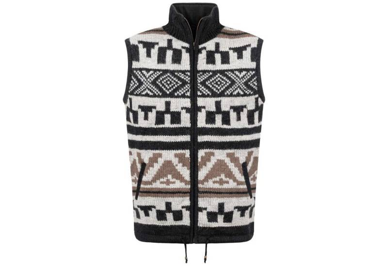KUNST UND MAGIE Strickweste Kunst und Magie Unisex Strickweste aus Wolle mit warmen Fleecefutter von KUNST UND MAGIE