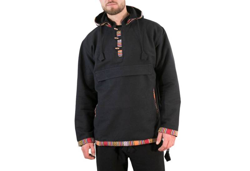 KUNST UND MAGIE Sweatponcho Baja Hoodie Kapuzenpullover mit Fleecefutter und abnehmbarer Kapuze von KUNST UND MAGIE