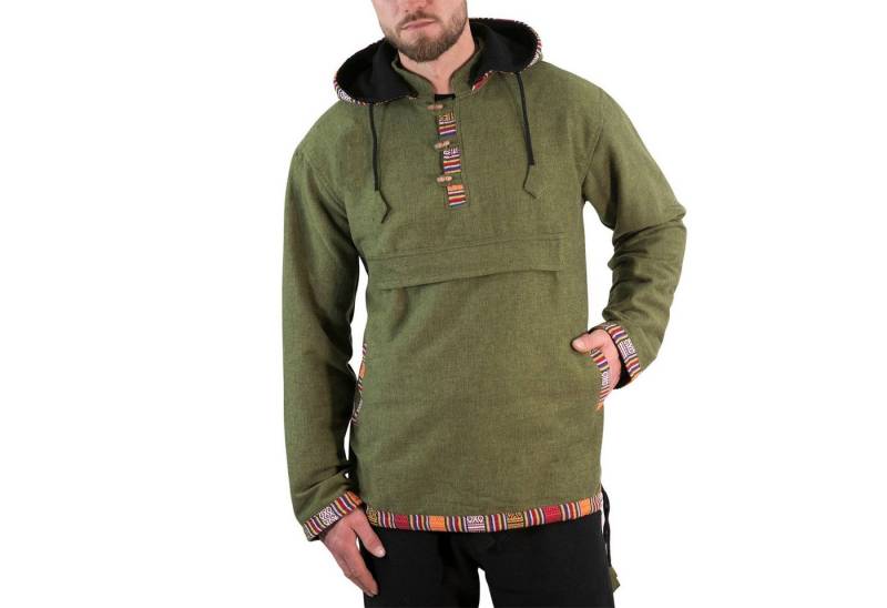 KUNST UND MAGIE Sweatponcho Baja Hoodie Kapuzenpullover mit Fleecefutter und abnehmbarer Kapuze von KUNST UND MAGIE