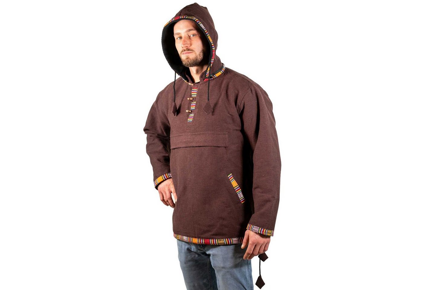 KUNST UND MAGIE Sweatponcho Baja Hoodie Kapuzenpullover mit Fleecefutter und abnehmbarer Kapuze KUNST UND MAGIE Sweatponcho Baja Hoodie Kapuzenpullover mit Fleecefutter und abnehmbarer Kapuze von KUNST UND MAGIE