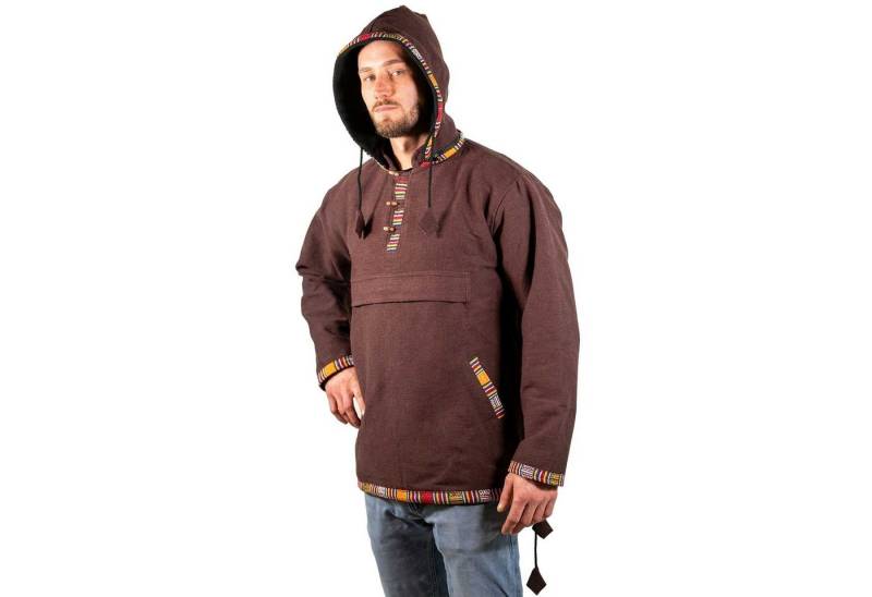 KUNST UND MAGIE Sweatponcho Baja Hoodie Kapuzenpullover mit Fleecefutter und abnehmbarer Kapuze von KUNST UND MAGIE