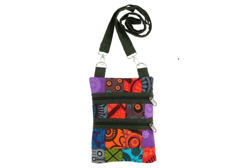 KUNST UND MAGIE Umhängetasche Handytasche Brustbeute Hippie Crossbag Schulter Tasche Passportbag von KUNST UND MAGIE