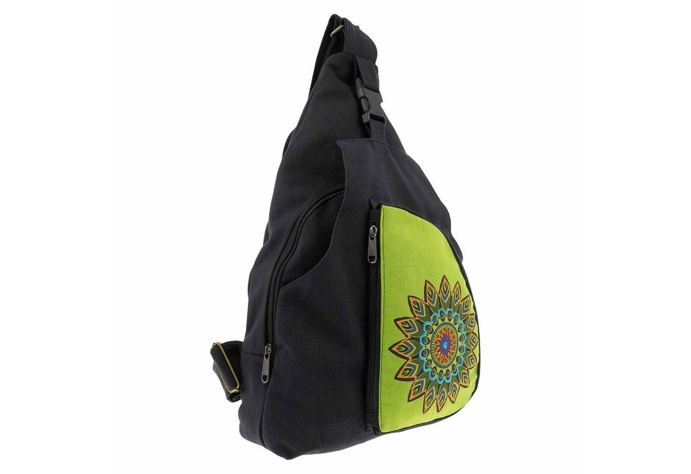 KUNST UND MAGIE Umhängetasche Kunst&Magie Sling Bag Hippie Bodybag Schultertasche Mandala Rucksack L von KUNST UND MAGIE