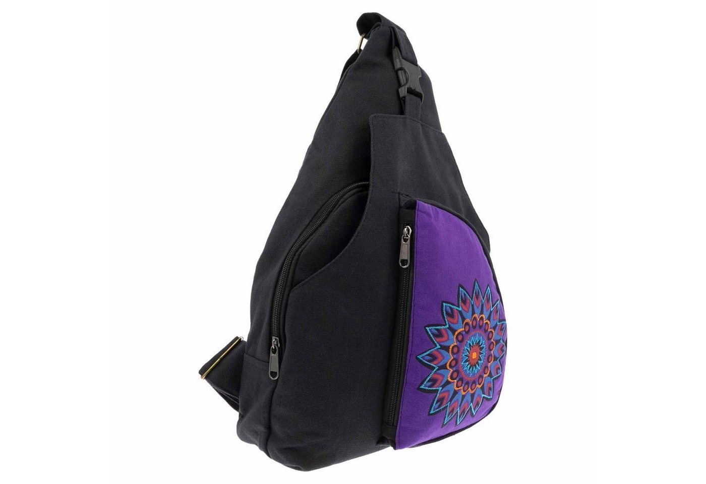 KUNST UND MAGIE Umhängetasche Kunst&Magie Sling Bag Hippie Bodybag Schultertasche Mandala Rucksack L von KUNST UND MAGIE