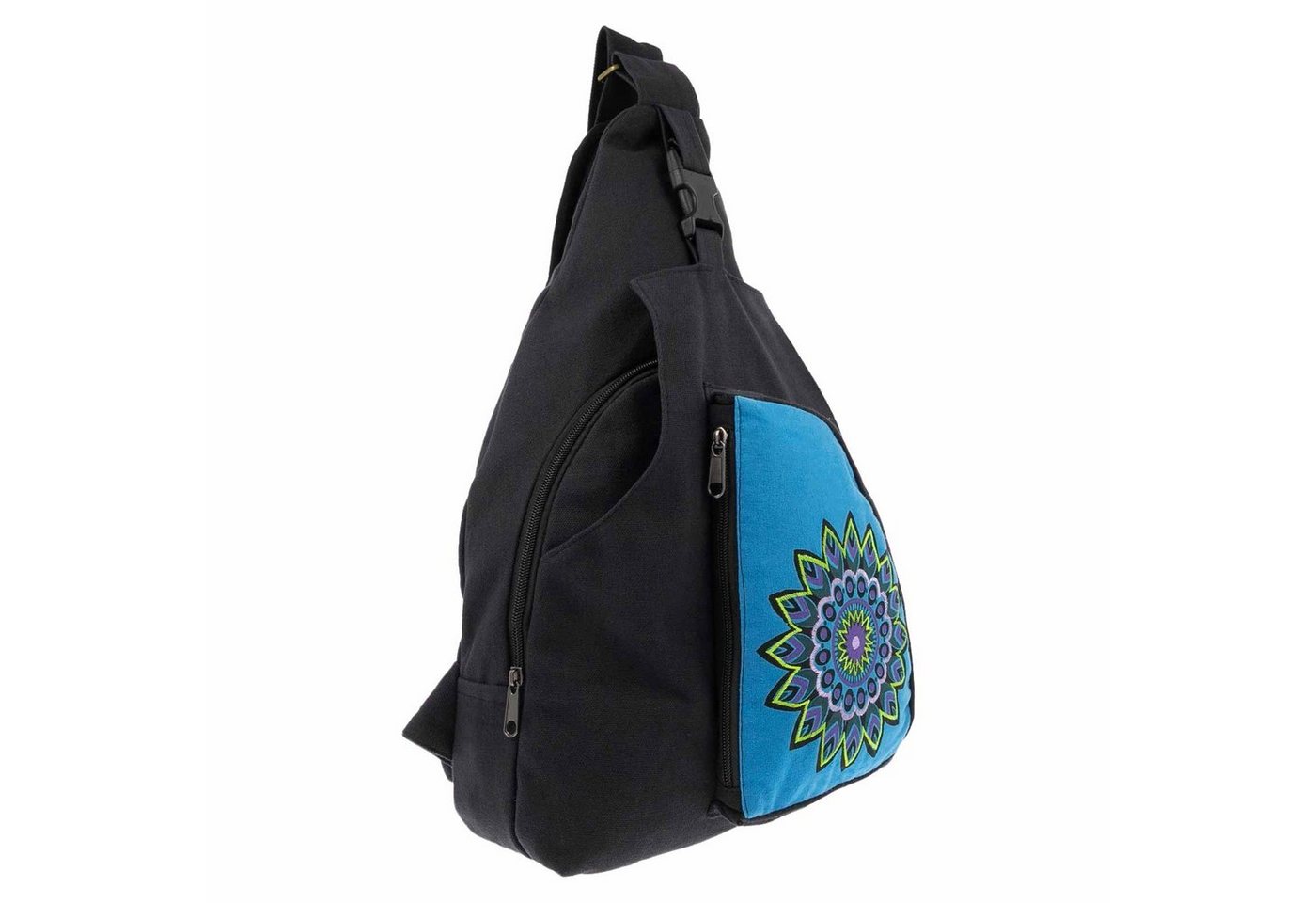 KUNST UND MAGIE Umhängetasche Kunst&Magie Sling Bag Hippie Bodybag Schultertasche Mandala Rucksack L von KUNST UND MAGIE