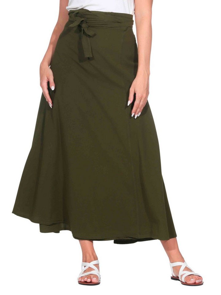 KUNST UND MAGIE Wickelrock Langer Wickelrock Baumwolle für Damen – Sommerrock Boho Rock Nepal KUNST UND MAGIE Wickelrock Langer Wickelrock Baumwolle für Damen – Sommerrock Boho Rock Nepal von KUNST UND MAGIE