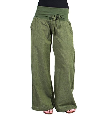 Kunst und Magie Yoga Freizeit und Wellnesshose, Größe:40-42(L/XL), Farbe:Army Green von Kunst und Magie