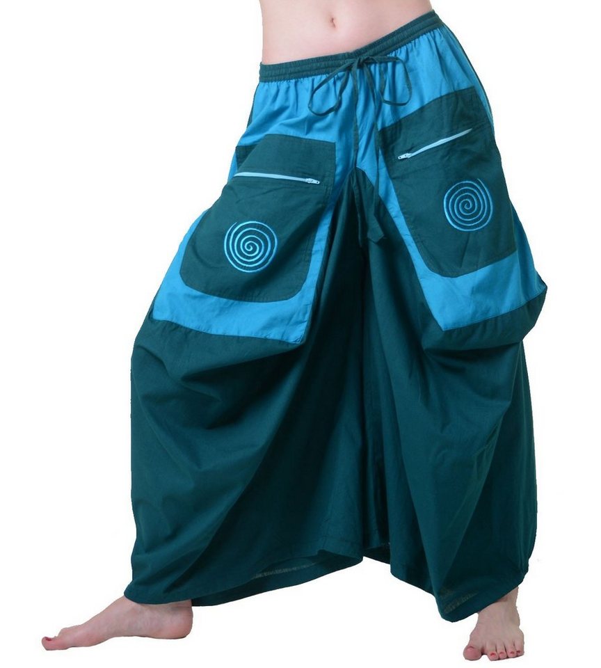 KUNST UND MAGIE Yogahose Hippie Hosenrock + Spiralmuster-Stickerei - Butterfly Schlaghose Psy KUNST UND MAGIE Yogahose Hippie Hosenrock + Spiralmuster-Stickerei - Butterfly Schlaghose Psy von KUNST UND MAGIE
