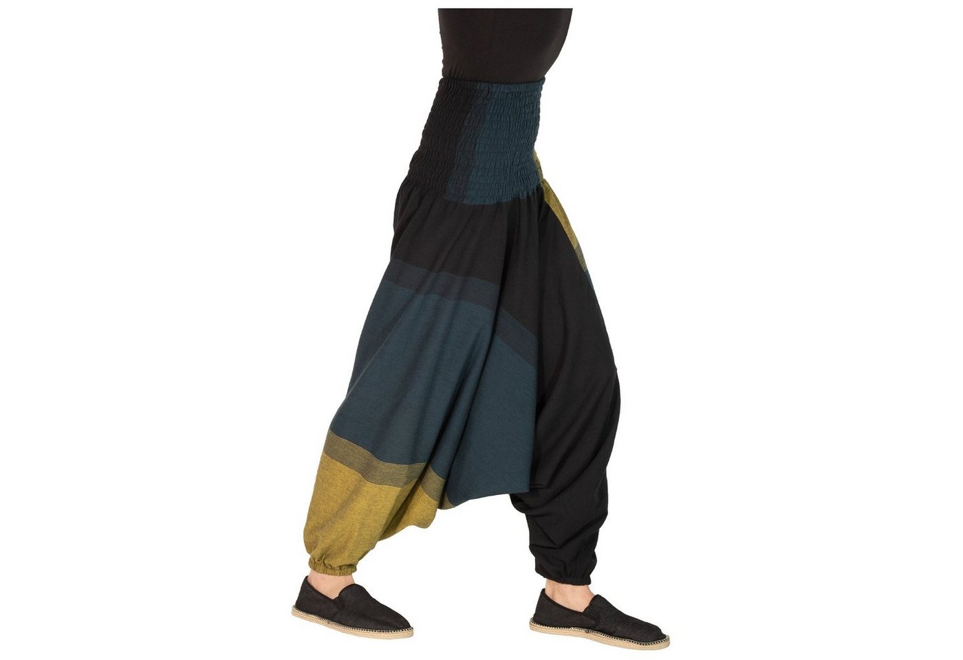 KUNST UND MAGIE Yogahose KUNST&MAGIE Damen bunt one size Boho Yoga Harems/Freizeit/Aladinhose von KUNST UND MAGIE