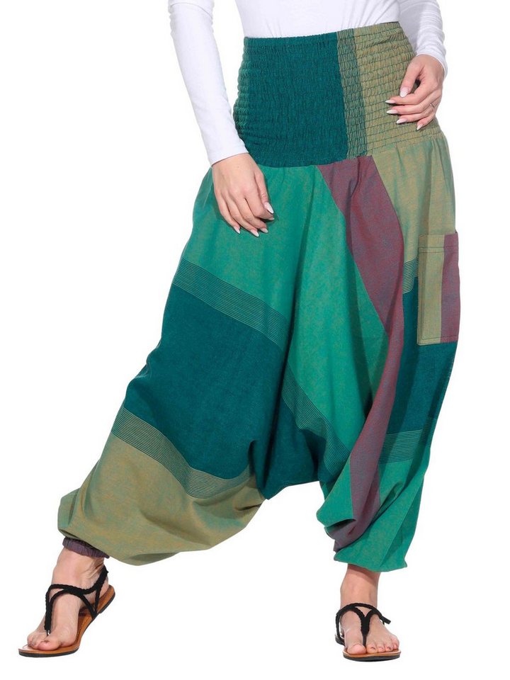 KUNST UND MAGIE Yogahose KUNST&MAGIE Damen bunt one size Boho Yoga Harems/Freizeit/Aladinhose von KUNST UND MAGIE