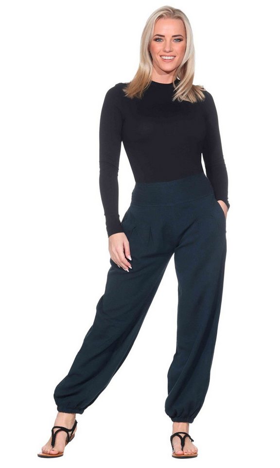 KUNST UND MAGIE Yogahose KUNST UND MAGIE Yogahose Pumphose Pluderhose bunt Baumwolle lang von KUNST UND MAGIE