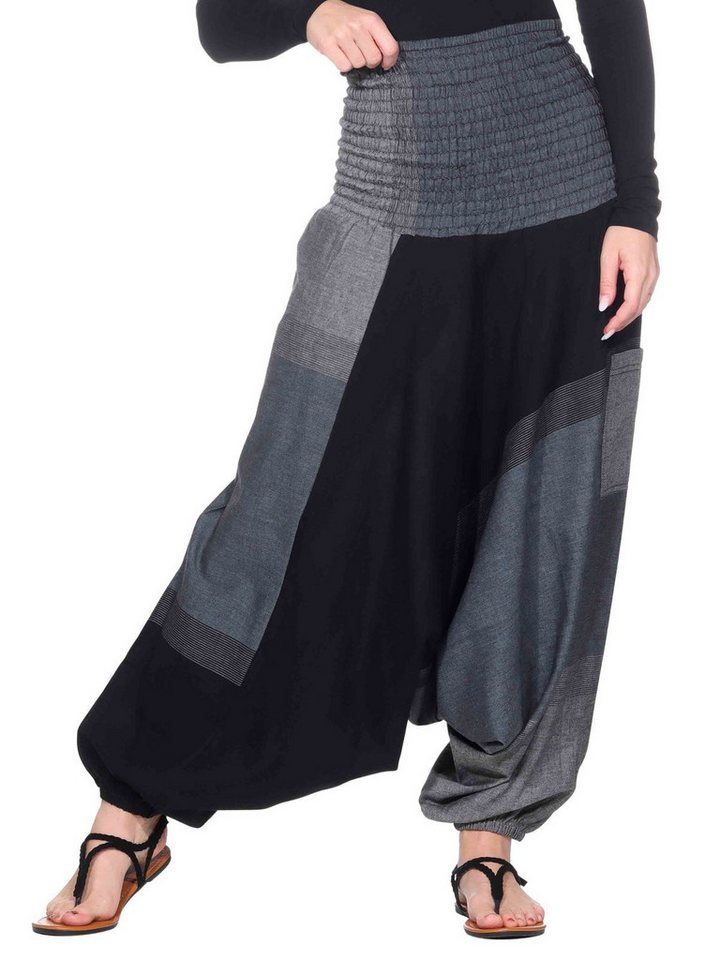 KUNST UND MAGIE Yogahose KUNST&MAGIE Damen bunt one size Boho Yoga Harems/Freizeit/Aladinhose von KUNST UND MAGIE