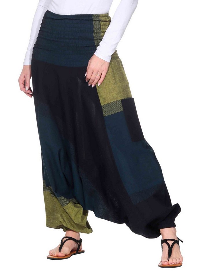 KUNST UND MAGIE Yogahose KUNST&MAGIE Damen bunt one size Boho Yoga Harems/Freizeit/Aladinhose von KUNST UND MAGIE