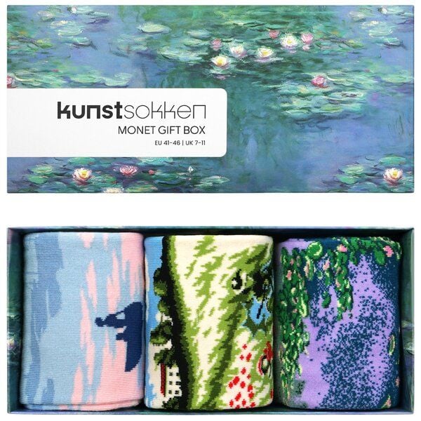 KUNSTSOKKEN Kunst Socken Geschenkset - Nahtlose Bunte Socken aus Bio-Baumwolle Mix - Lustige kunstsocken weihnachtsgeschenke für kunstliebhaber von KUNSTSOKKEN