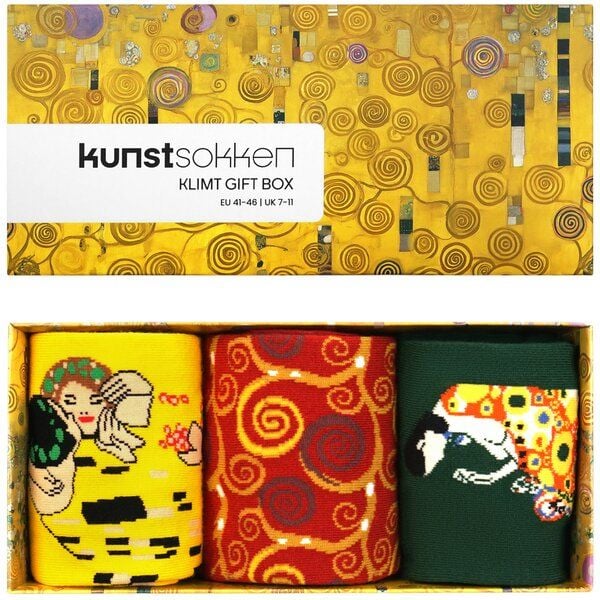 KUNSTSOKKEN Kunst Socken Geschenkset - Nahtlose Bunte Socken aus Bio-Baumwolle Mix - Lustige kunstsocken weihnachtsgeschenke für kunstliebhaber von KUNSTSOKKEN