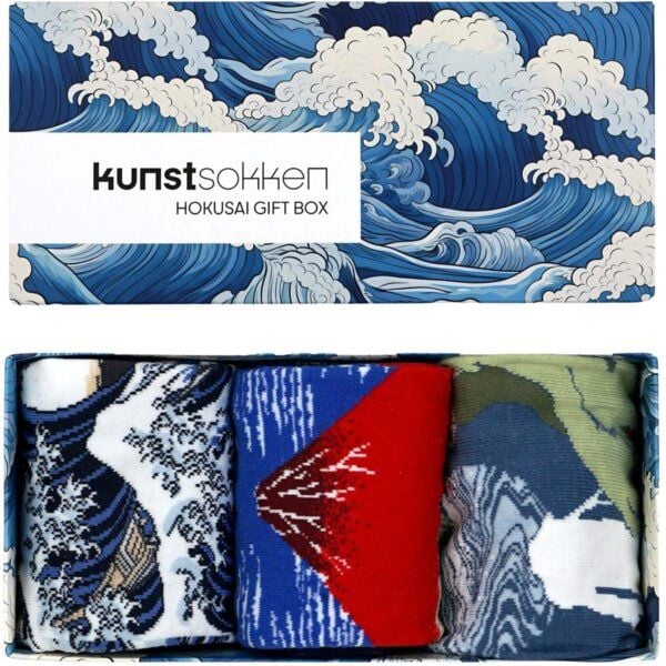 KUNSTSOKKEN Kunst Socken Geschenkset - Nahtlose Bunte Socken aus Bio-Baumwolle Mix - Lustige kunstsocken weihnachtsgeschenke für kunstliebhaber von KUNSTSOKKEN