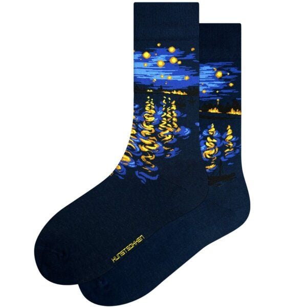 KUNSTSOKKEN Kunst Socken - Nahtlose Bunte Socken aus Bio-Baumwolle Mix - weihnachtsgeschenke für Künstler - Lustige Socken Geschenk von KUNSTSOKKEN
