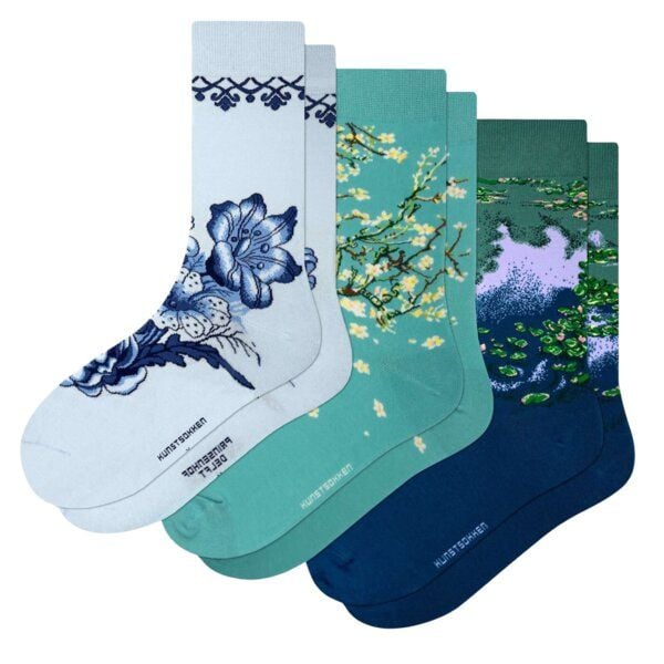 KUNSTSOKKEN Kunst Socken Set - Nahtlose Bunte Socken aus Bio-Baumwolle Mix - Witzige Socken Lustige Socken Verrückte Socken von KUNSTSOKKEN