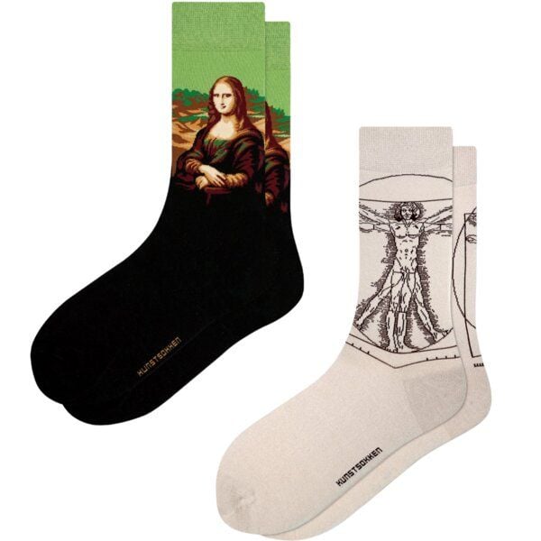 KUNSTSOKKEN Kunst Socken Set - Nahtlose Bunte Socken aus Bio-Baumwolle Mix - Witzige Socken Lustige Socken Verrückte Socken von KUNSTSOKKEN