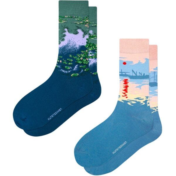 KUNSTSOKKEN Kunst Socken Set - Nahtlose Bunte Socken aus Bio-Baumwolle Mix - Witzige Socken Lustige Socken Verrückte Socken von KUNSTSOKKEN