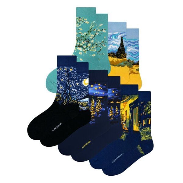 KUNSTSOKKEN Kunst Socken Set - Nahtlose Bunte Socken aus Bio-Baumwolle Mix - Witzige Socken Lustige Socken Verrückte Socken von KUNSTSOKKEN