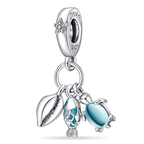 KUNVONIC Charm Anhänger Damen 925 Sterling Silber für Armband Charms Beads passend für Pandora Armband und Halskette, Kompatibel mit Europäischen Armbänder für Frauen Mädchen von KUNVONIC