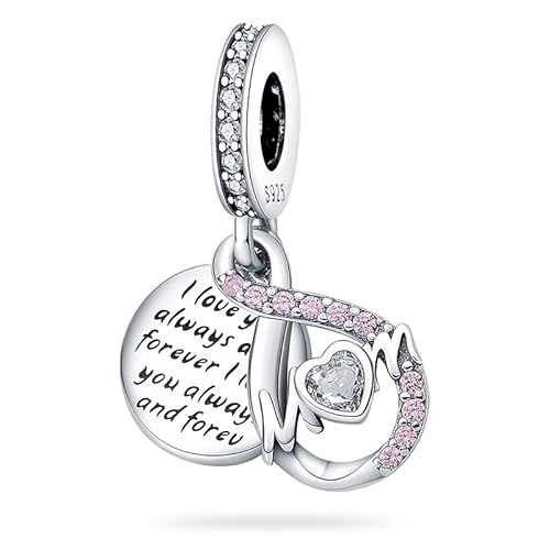 KUNVONIC Charm Anhänger Damen 925 Sterling Silber für Armband Charms Beads passend für Pandora Armband und Halskette, Kompatibel mit Europäischen Armbänder für Frauen Mädchen von KUNVONIC
