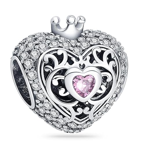 KUNVONIC Charm Anhänger Damen 925 Sterling Silber für Armband Charms Beads passend für Pandora Armband und Halskette, Kompatibel mit Europäischen Armbänder für Frauen Mädchen von KUNVONIC