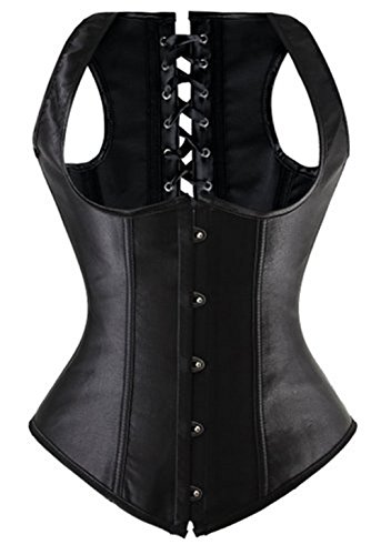 KUOSE Damen Vintage Corsage schwarze Korsett Steampunk Corsagen Vest Übergrößen S-6XL von KUOSE