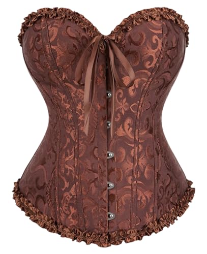 KUOSE Damen Schwarz Weiß Body Shaper Vollbrust Corsage Top Übergrößen von KUOSE