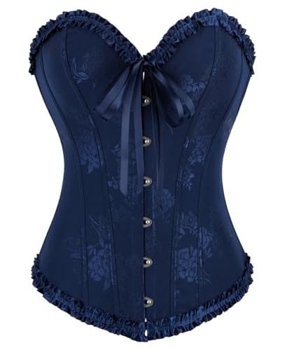 KUOSE Damen Schwarz Weiß Body Shaper Vollbrust Corsage Top Übergrößen von KUOSE