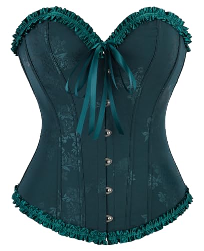 KUOSE Damen Schwarz Weiß Body Shaper Vollbrust Corsage Top Übergrößen von KUOSE