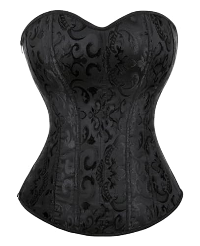 KUOSE Damen Schwarz Weiß Body Shaper Vollbrust Corsage Top Übergrößen von KUOSE