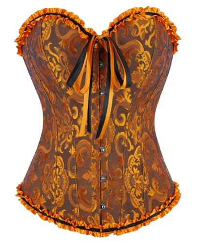 KUOSE Damen Schwarz Weiß Body Shaper Vollbrust Corsage Top Übergrößen von KUOSE