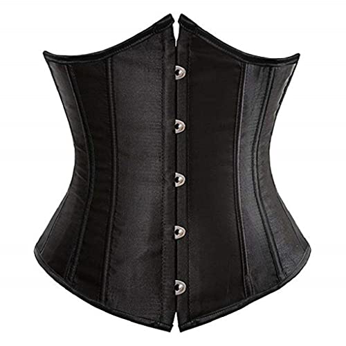 KUOSE Damen Waist Cincher Unterbrust Korsage Korsett Shaper Body Bauchweg Corsage Übergrößen (Schwarz, 32-34) von KUOSE