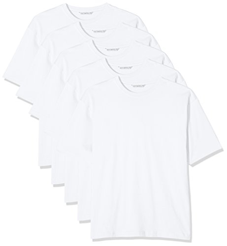 Kustom Kit Herren Hunky-T T-Shirt, Weiß (Optic White), 6XL (5er Pack) von KUSTOM KIT