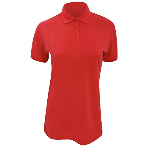 KUSTOM KIT Klassik Damen Poloshirt, Kurzarm (14UK/40DE) (Rot) von KUSTOM KIT