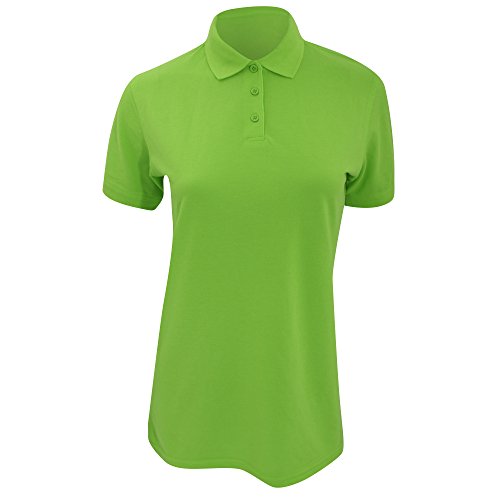 KUSTOM KIT Klassik Damen Poloshirt, Kurzarm (18UK/44DE) (Lime) von KUSTOM KIT