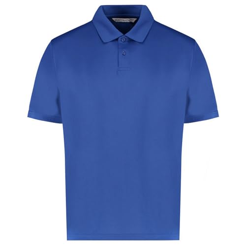 KUSTOM KIT Regulär Passen Cooltex Plus Pique Polo Beiläufig Kurz Ärmel - königlich (2XL) von KUSTOM KIT