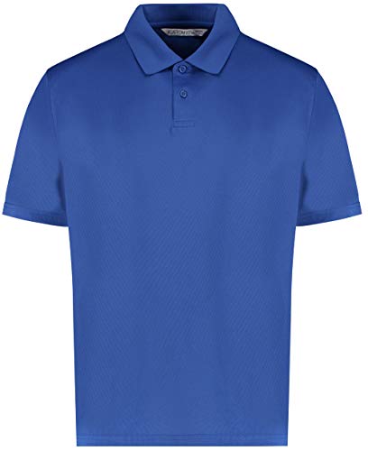 KUSTOM KIT Regulär Passen Cooltex Plus Pique Polo Beiläufig Kurz Ärmel - königlich (3XL) von KUSTOM KIT