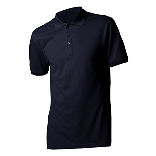 KUSTOM KIT Slim Fit Herren Polo-Shirt, Kurzarm (L) (Marineblau) von KUSTOM KIT