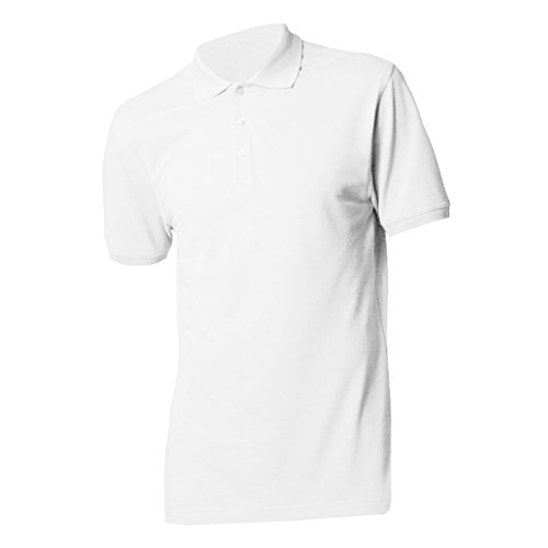 KUSTOM KIT Slim Fit Herren Polo-Shirt, Kurzarm (L) (Weiß) von KUSTOM KIT