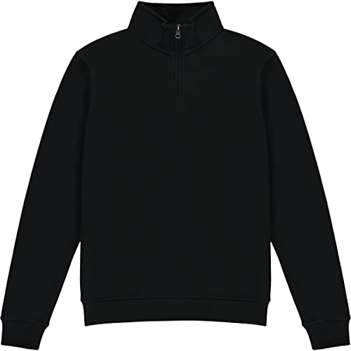 Kustom Kit - Sweatshirt mit kurzem Reißverschluss für Herren (XS) (Schwarz) von KUSTOM KIT