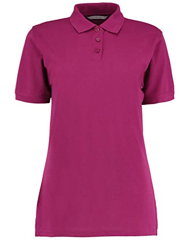 Klassisches Polo-Shirt mit Superwash für Damen Gr. 36, magenta von KUSTOM KIT