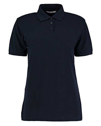 Klassisches Polo-Shirt mit Superwash für Damen Gr. 46, navy von KUSTOM KIT