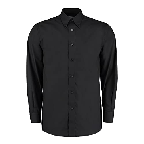 Kustom Kit Herren Workforce Shirt Businesshemd, Schwarz (Blk KK140-BLK-XXL), XX-Large von KUSTOM KIT
